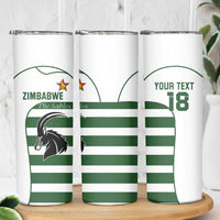 Custom Zimbabwe Rugby Skinny Tumbler The Sables Go Champion - Wonder Print Shop