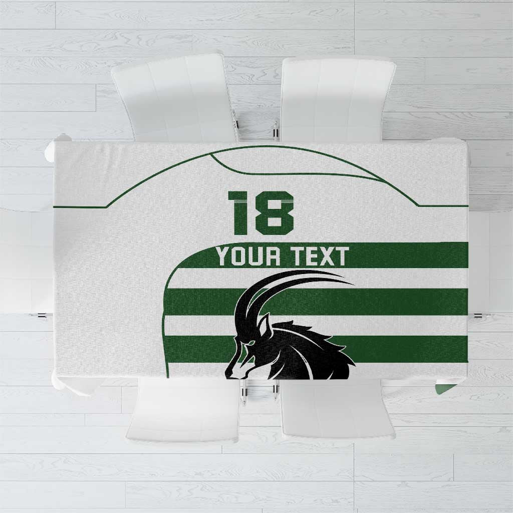 Custom Zimbabwe Rugby Tablecloth The Sables Go Champion - Wonder Print Shop