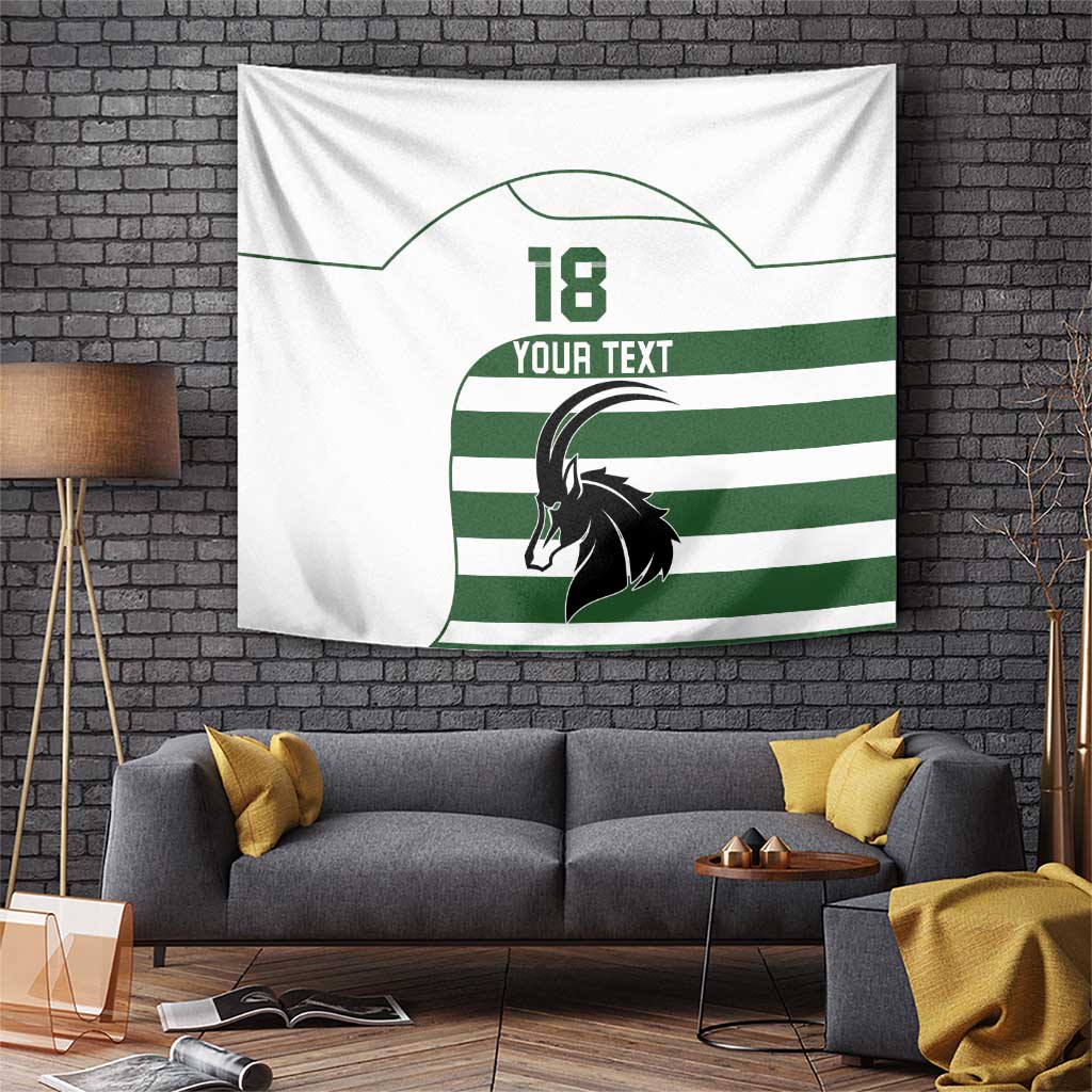 Custom Zimbabwe Rugby Tapestry The Sables Go Champion - Wonder Print Shop