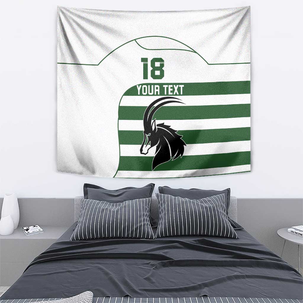 Custom Zimbabwe Rugby Tapestry The Sables Go Champion - Wonder Print Shop