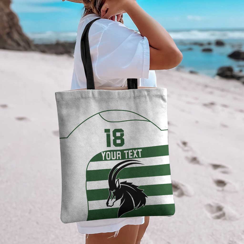 Custom Zimbabwe Rugby Tote Bag The Sables Go Champion - Wonder Print Shop