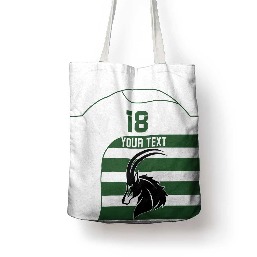 Custom Zimbabwe Rugby Tote Bag The Sables Go Champion - Wonder Print Shop
