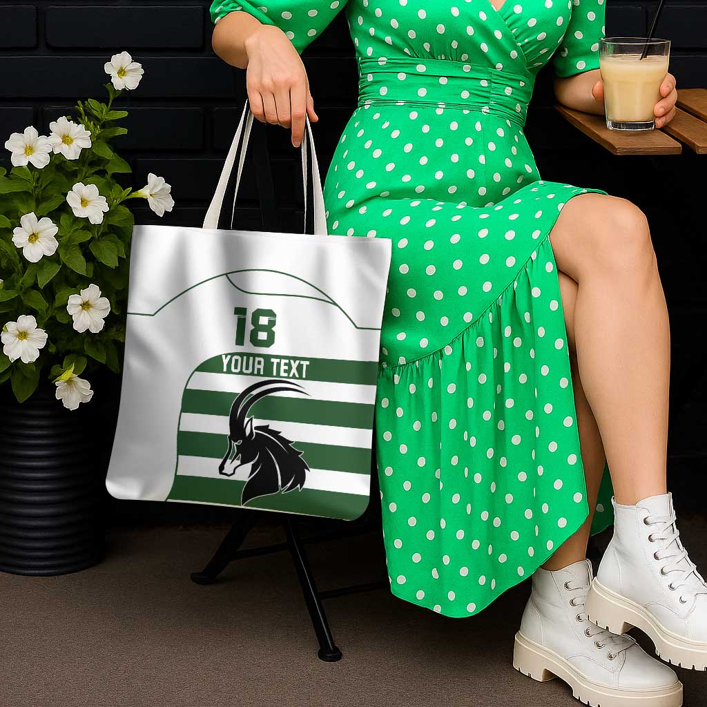 Custom Zimbabwe Rugby Tote Bag The Sables Go Champion - Wonder Print Shop