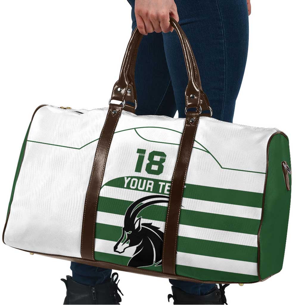Custom Zimbabwe Rugby Travel Bag The Sables Go Champion - Wonder Print Shop
