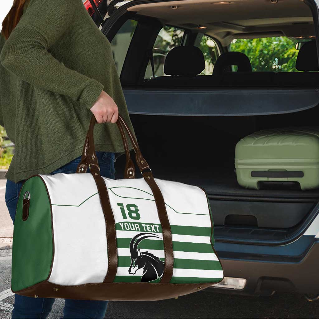 Custom Zimbabwe Rugby Travel Bag The Sables Go Champion - Wonder Print Shop