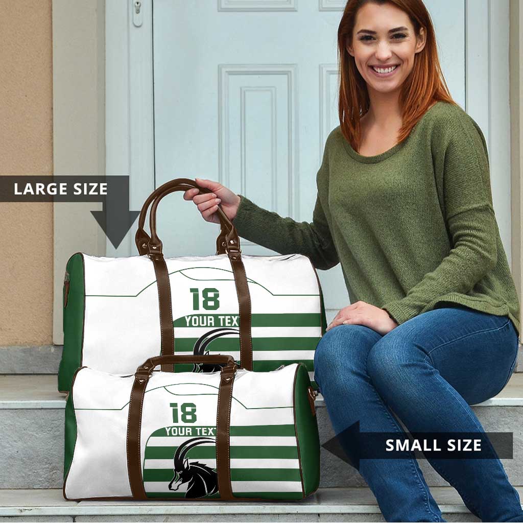 Custom Zimbabwe Rugby Travel Bag The Sables Go Champion - Wonder Print Shop