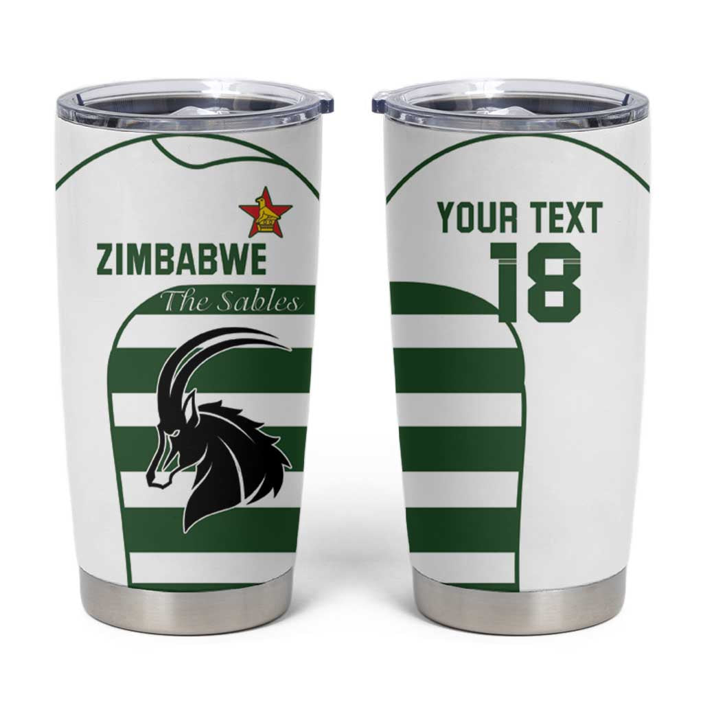 Custom Zimbabwe Rugby Tumbler Cup The Sables Go Champion - Wonder Print Shop