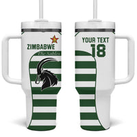 Custom Zimbabwe Rugby Tumbler With Handle The Sables Go Champion - Wonder Print Shop