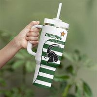 Custom Zimbabwe Rugby Tumbler With Handle The Sables Go Champion - Wonder Print Shop