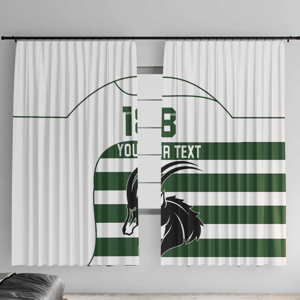 Custom Zimbabwe Rugby Window Curtain The Sables Go Champion - Wonder Print Shop