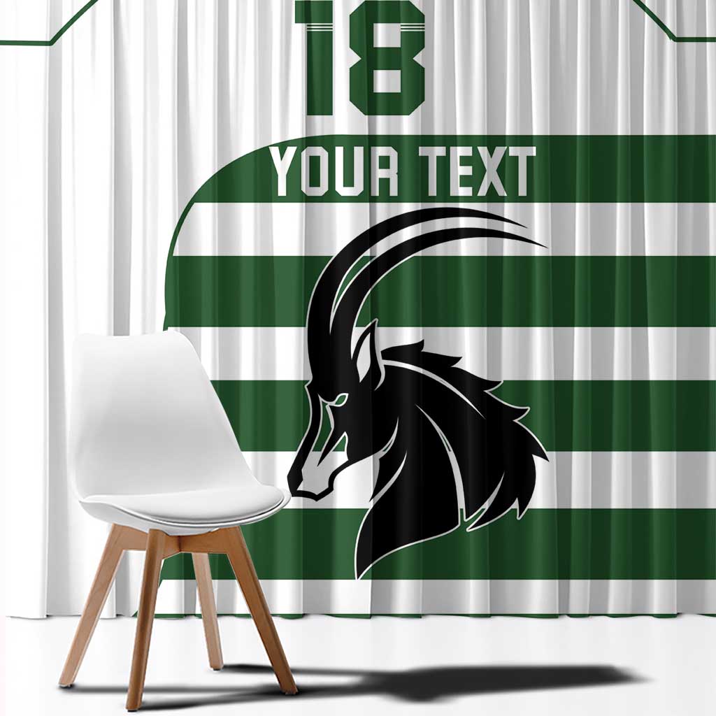 Custom Zimbabwe Rugby Window Curtain The Sables Go Champion - Wonder Print Shop