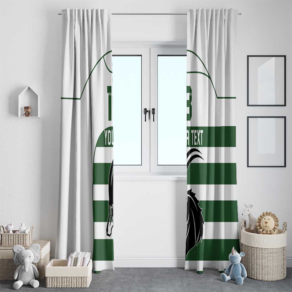 Custom Zimbabwe Rugby Window Curtain The Sables Go Champion - Wonder Print Shop