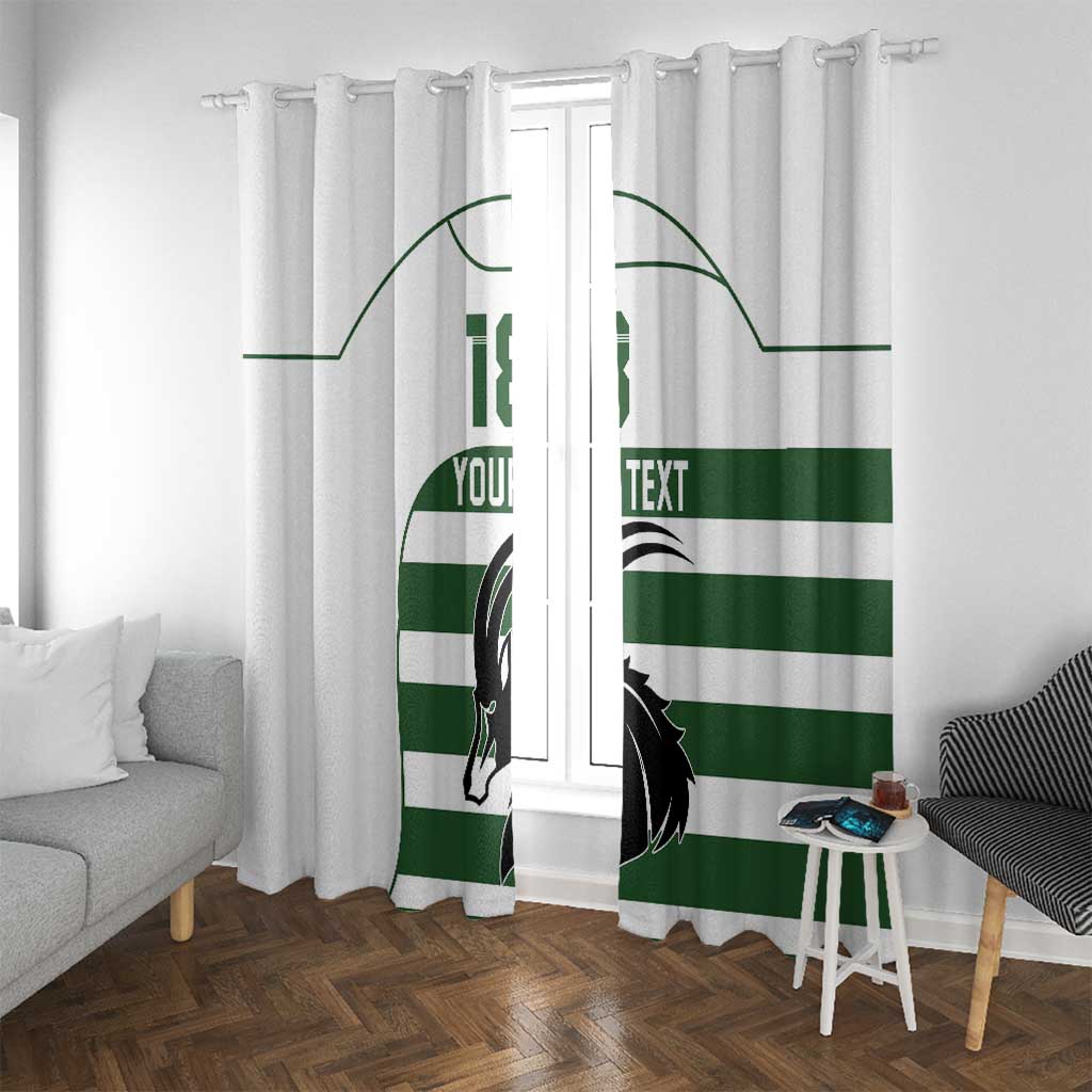 Custom Zimbabwe Rugby Window Curtain The Sables Go Champion - Wonder Print Shop