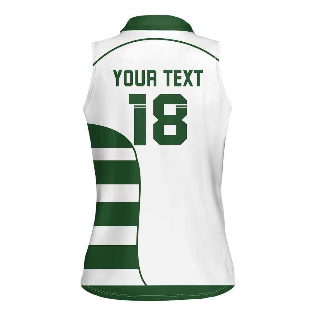 Custom Zimbabwe Rugby Women Sleeveless Polo Shirt The Sables Go Champion - Wonder Print Shop