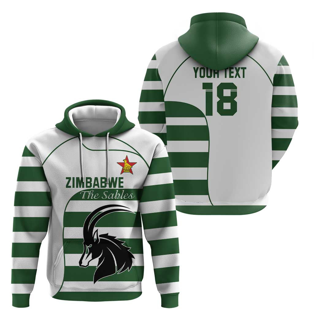 Custom Zimbabwe Rugby Zip Hoodie The Sables Go Champion - Wonder Print Shop