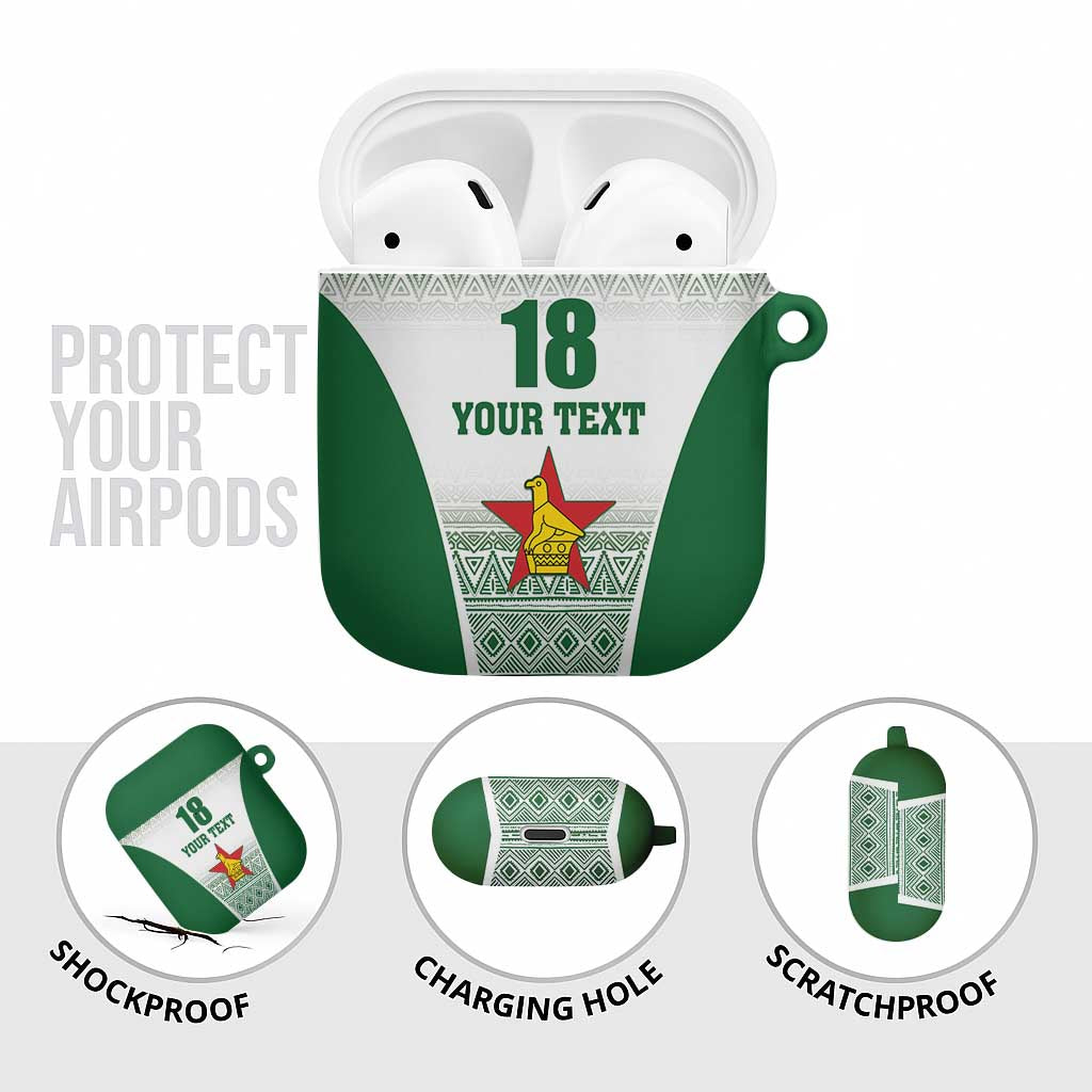 Custom Zimbabwe Rugby AirPods Case Sables African Patterns - Wonder Print Shop