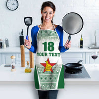 Custom Zimbabwe Rugby Apron Sables African Patterns - Wonder Print Shop