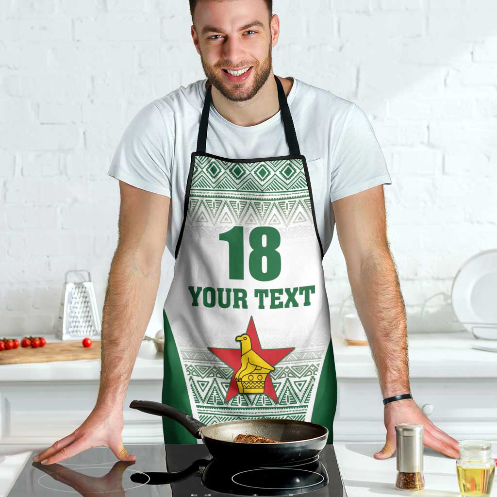 Custom Zimbabwe Rugby Apron Sables African Patterns - Wonder Print Shop