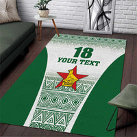 Custom Zimbabwe Rugby Area Rug Sables African Patterns - Wonder Print Shop