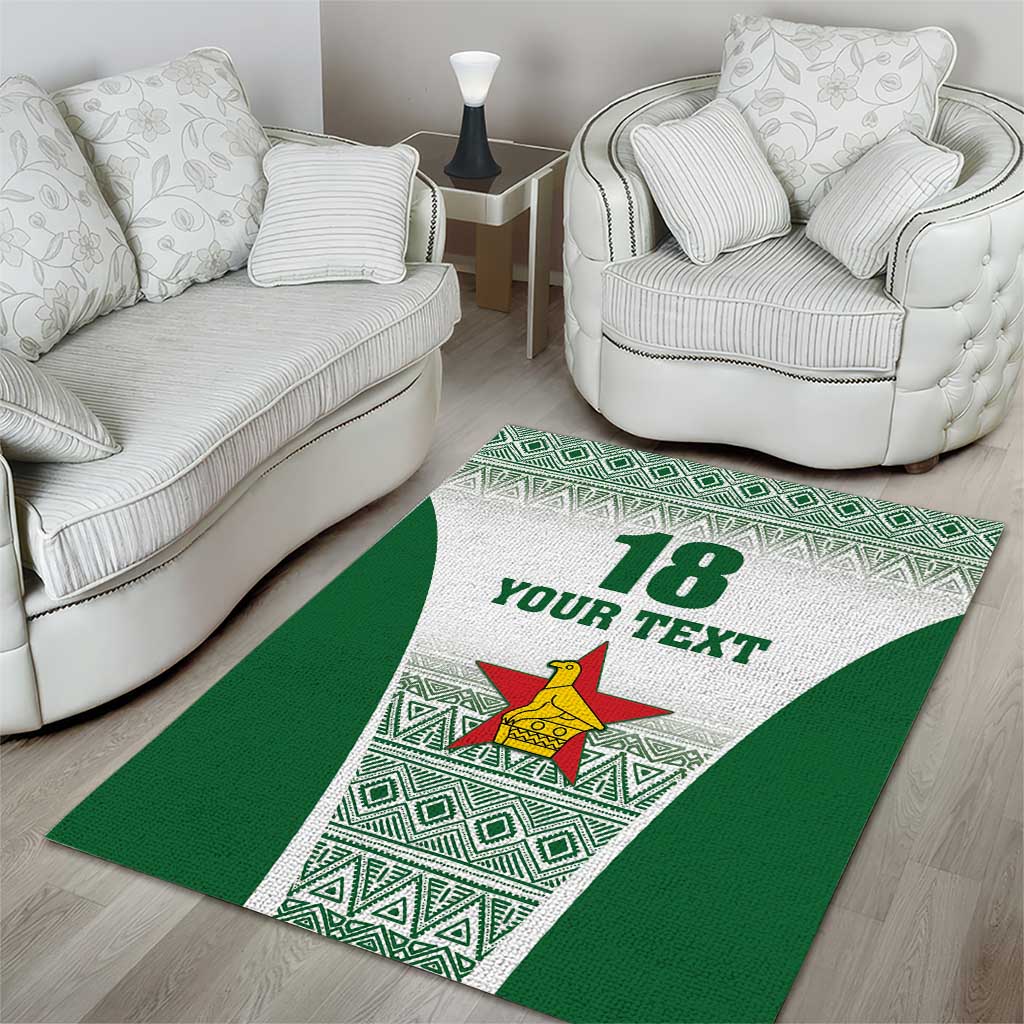 Custom Zimbabwe Rugby Area Rug Sables African Patterns - Wonder Print Shop