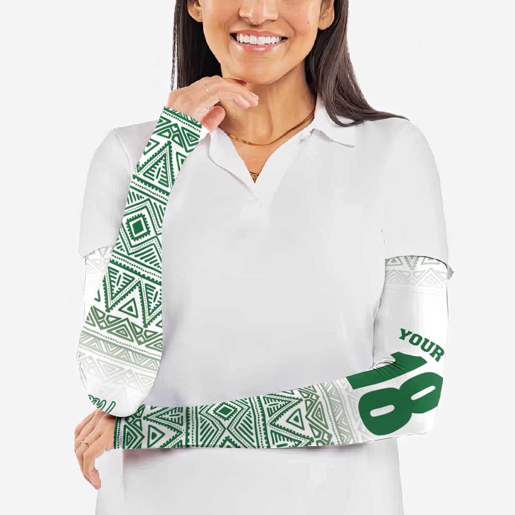 Custom Zimbabwe Rugby Arm Sleeves Sables African Patterns - Wonder Print Shop