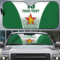 Custom Zimbabwe Rugby Auto Sun Shade Sables African Patterns - Wonder Print Shop