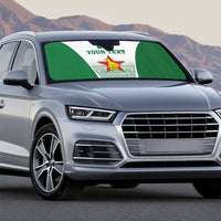 Custom Zimbabwe Rugby Auto Sun Shade Sables African Patterns - Wonder Print Shop