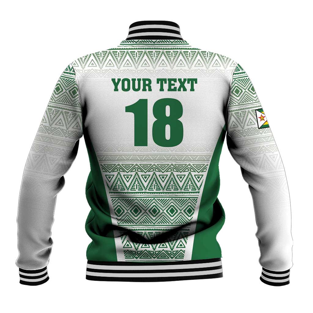 Custom Zimbabwe Rugby Baseball Jacket Sables African Patterns - Wonder Print Shop