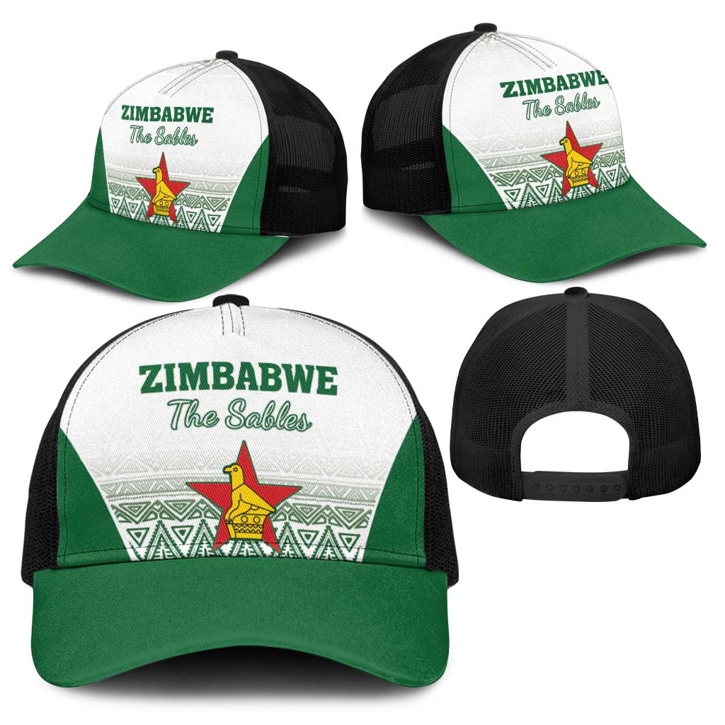 Zimbabwe Rugby Baseball Net Cap Sables African Patterns - Wonder Print Shop