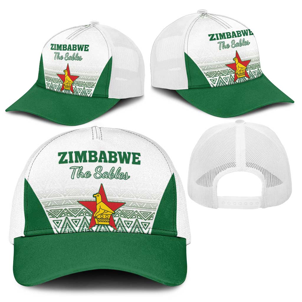 Zimbabwe Rugby Baseball Net Cap Sables African Patterns - Wonder Print Shop