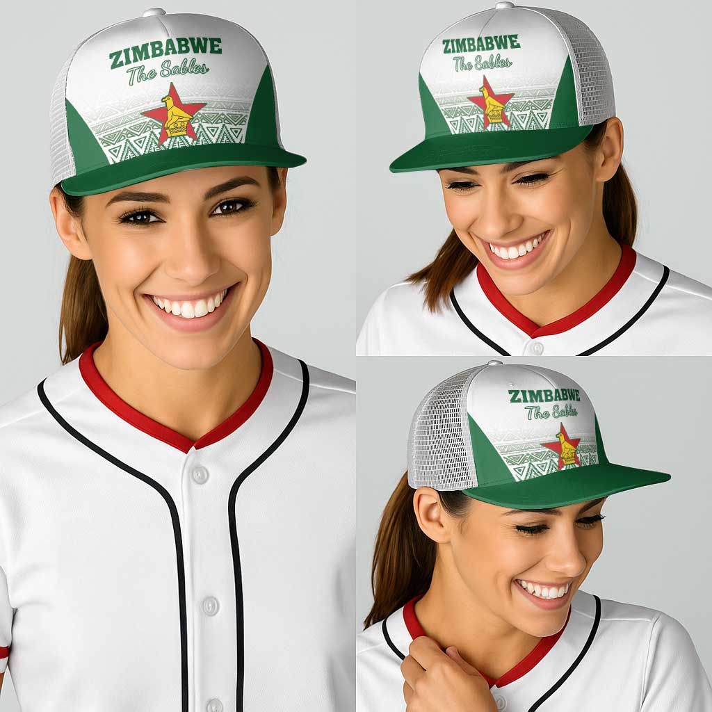 Zimbabwe Rugby Baseball Net Cap Sables African Patterns - Wonder Print Shop