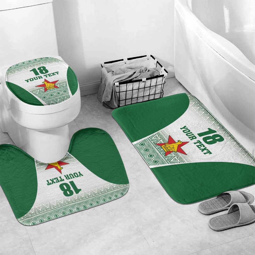 Custom Zimbabwe Rugby Bathroom Set Sables African Patterns - Wonder Print Shop
