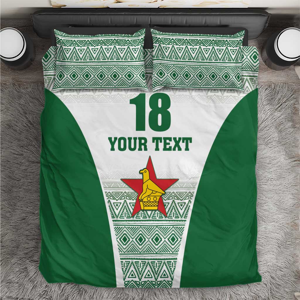 Custom Zimbabwe Rugby Bedding Set Sables African Patterns - Wonder Print Shop