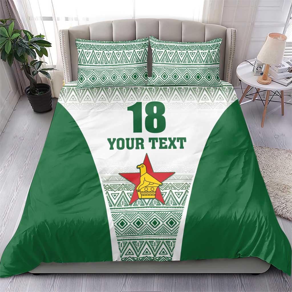 Custom Zimbabwe Rugby Bedding Set Sables African Patterns - Wonder Print Shop