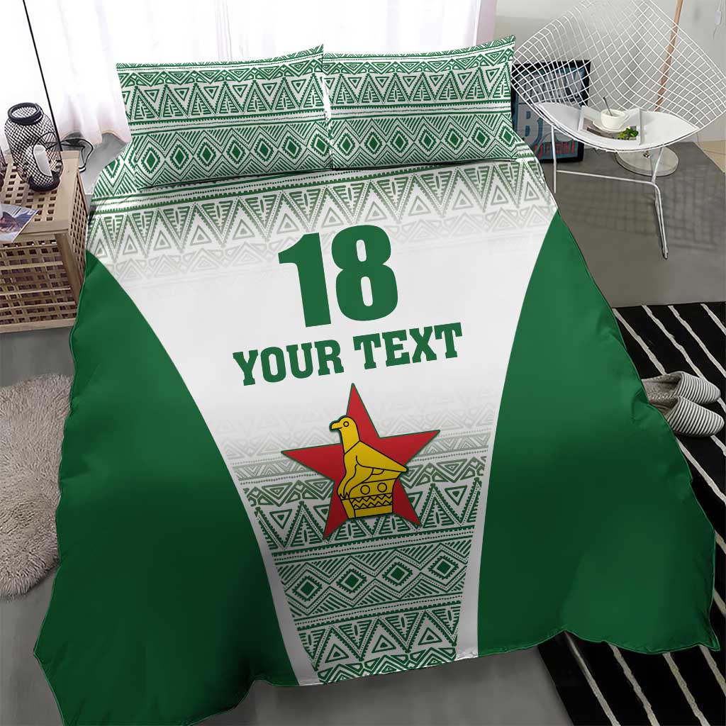 Custom Zimbabwe Rugby Bedding Set Sables African Patterns - Wonder Print Shop