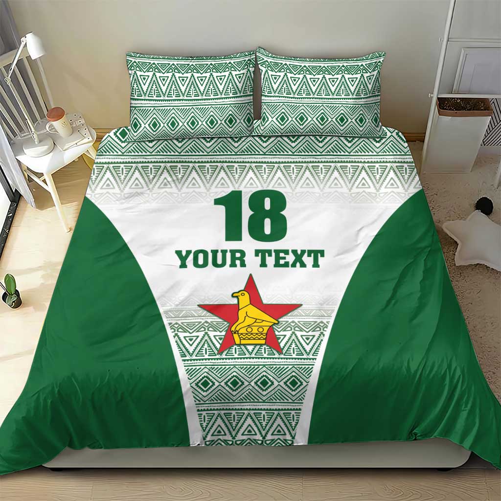 Custom Zimbabwe Rugby Bedding Set Sables African Patterns - Wonder Print Shop