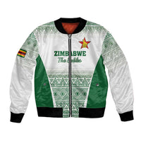 Custom Zimbabwe Rugby Bomber Jacket Sables African Patterns - Wonder Print Shop