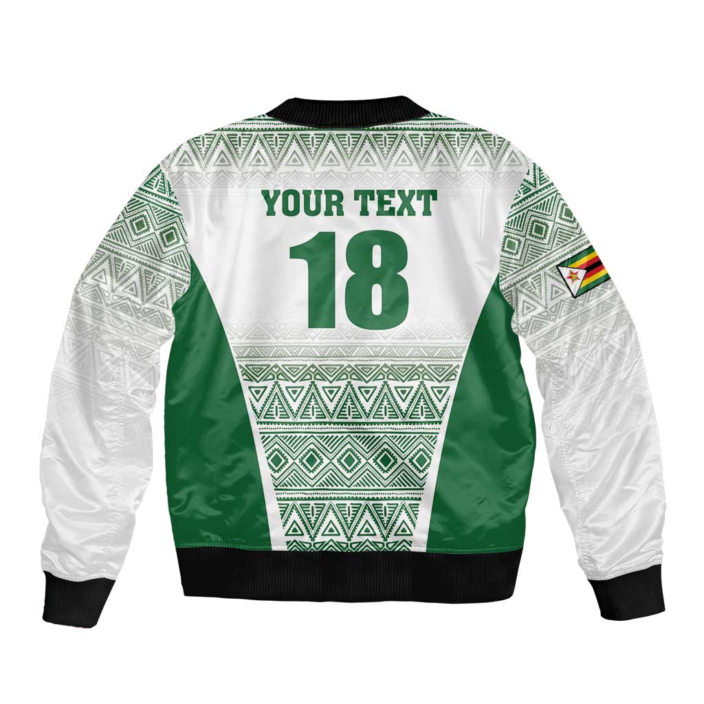 Custom Zimbabwe Rugby Bomber Jacket Sables African Patterns - Wonder Print Shop