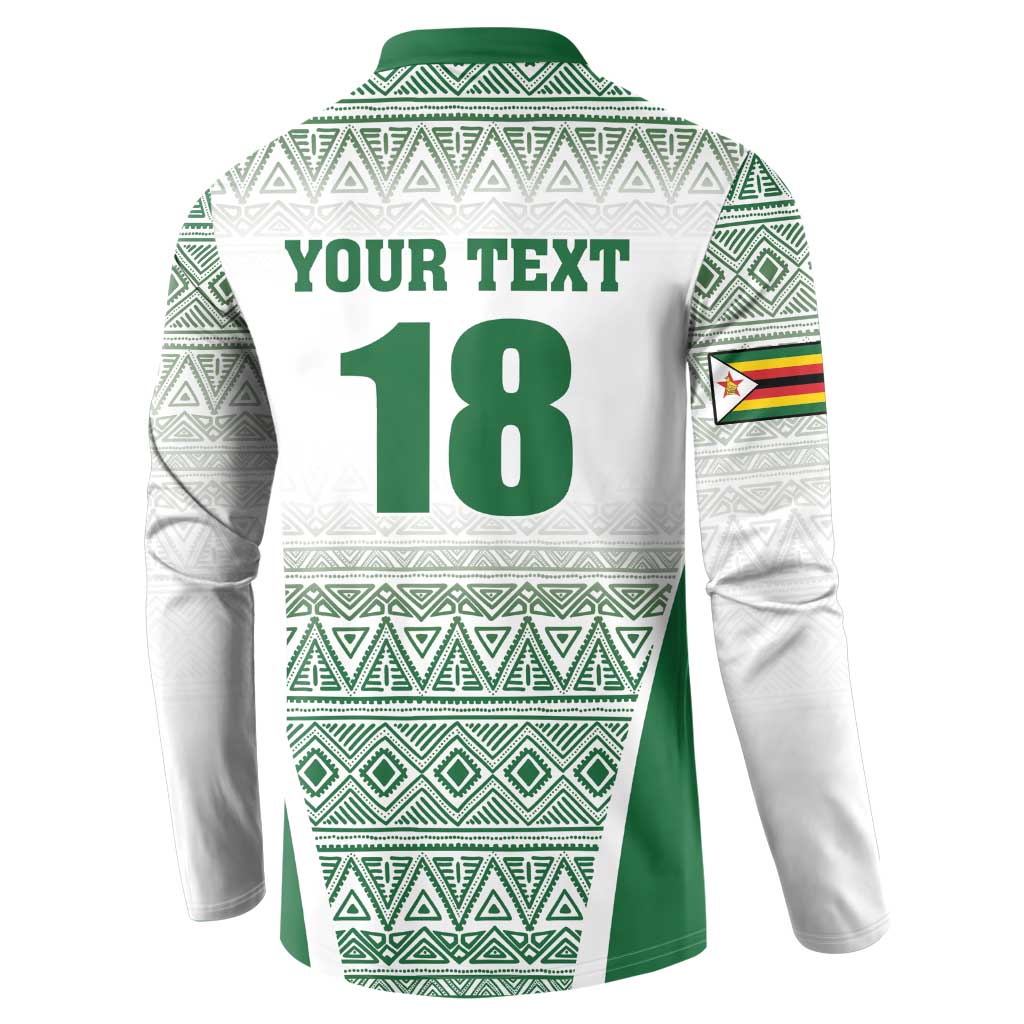 Custom Zimbabwe Rugby Button Sweatshirt Sables African Patterns - Wonder Print Shop