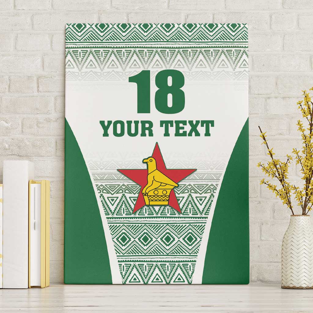 Custom Zimbabwe Rugby Canvas Wall Art Sables African Patterns - Wonder Print Shop