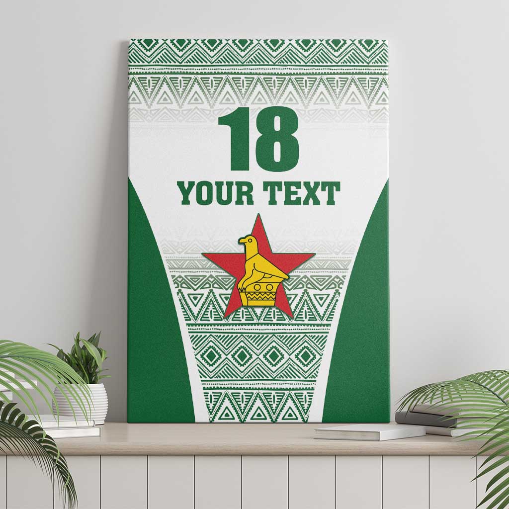 Custom Zimbabwe Rugby Canvas Wall Art Sables African Patterns - Wonder Print Shop
