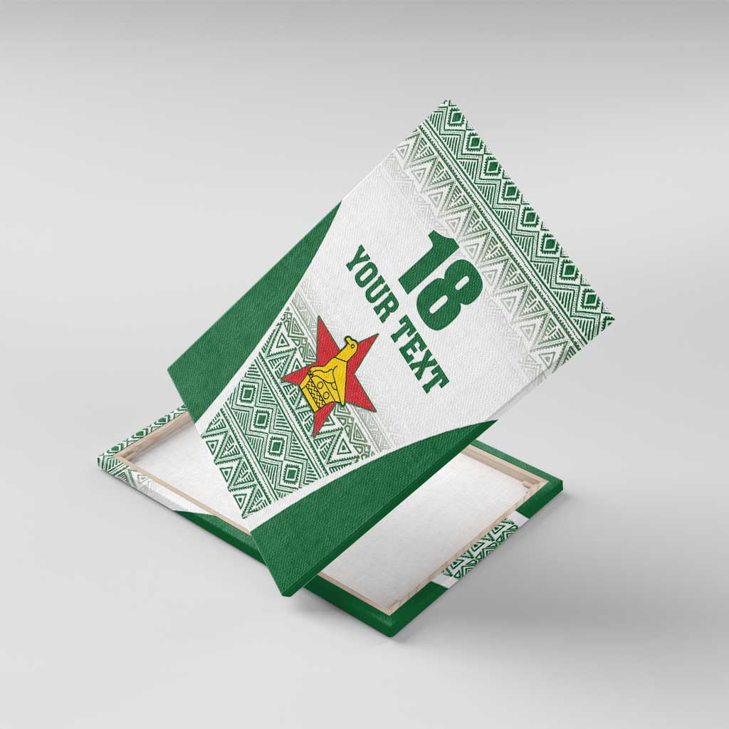 Custom Zimbabwe Rugby Canvas Wall Art Sables African Patterns - Wonder Print Shop