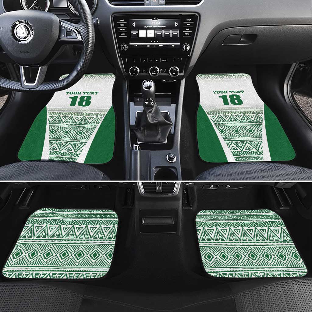 Custom Zimbabwe Rugby Car Mats Sables African Patterns - Wonder Print Shop