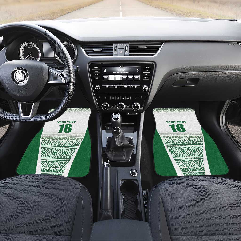 Custom Zimbabwe Rugby Car Mats Sables African Patterns - Wonder Print Shop