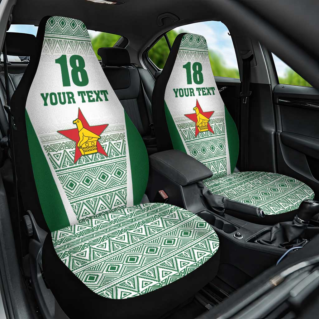 Custom Zimbabwe Rugby Car Seat Cover Sables African Patterns - Wonder Print Shop