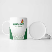 Custom Zimbabwe Rugby Ceramic Mug Sables African Patterns - Wonder Print Shop