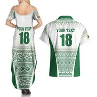 Custom Zimbabwe Rugby Couples Matching Summer Maxi Dress and Hawaiian Shirt Sables African Patterns - Wonder Print Shop