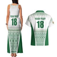 Custom Zimbabwe Rugby Couples Matching Tank Maxi Dress and Hawaiian Shirt Sables African Patterns - Wonder Print Shop