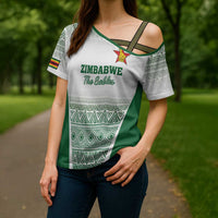 Custom Zimbabwe Rugby Cross Shoulder Shirt Sables African Patterns - Wonder Print Shop