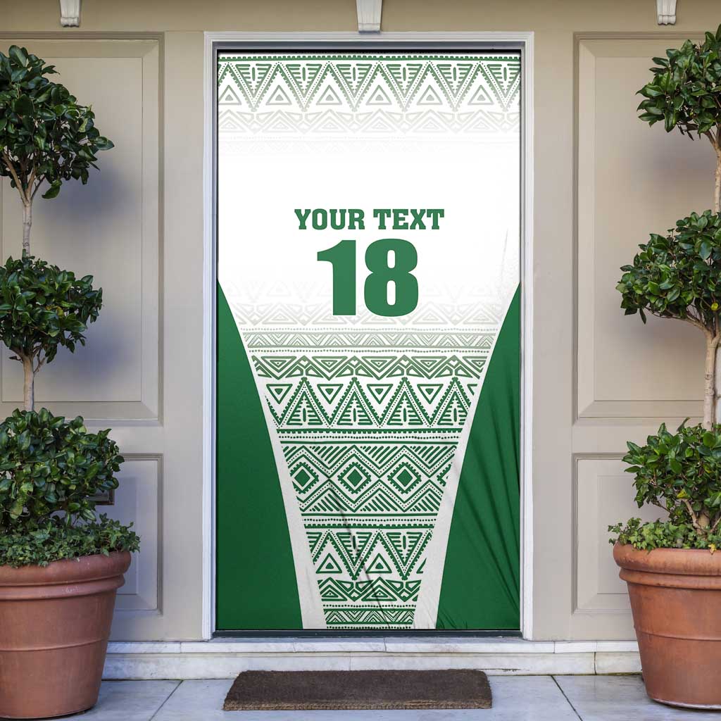 Custom Zimbabwe Rugby Door Cover Sables African Patterns - Wonder Print Shop